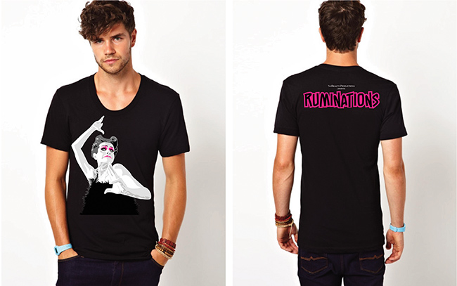 Photos of Ruminations tee-shirt front and back